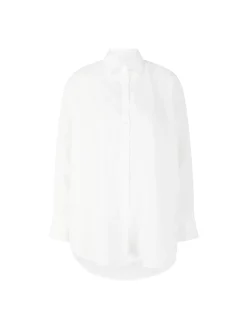 Oversize Leinenhemd 'Bryan' Weiß