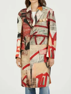 Oversize Wollmantel Multi