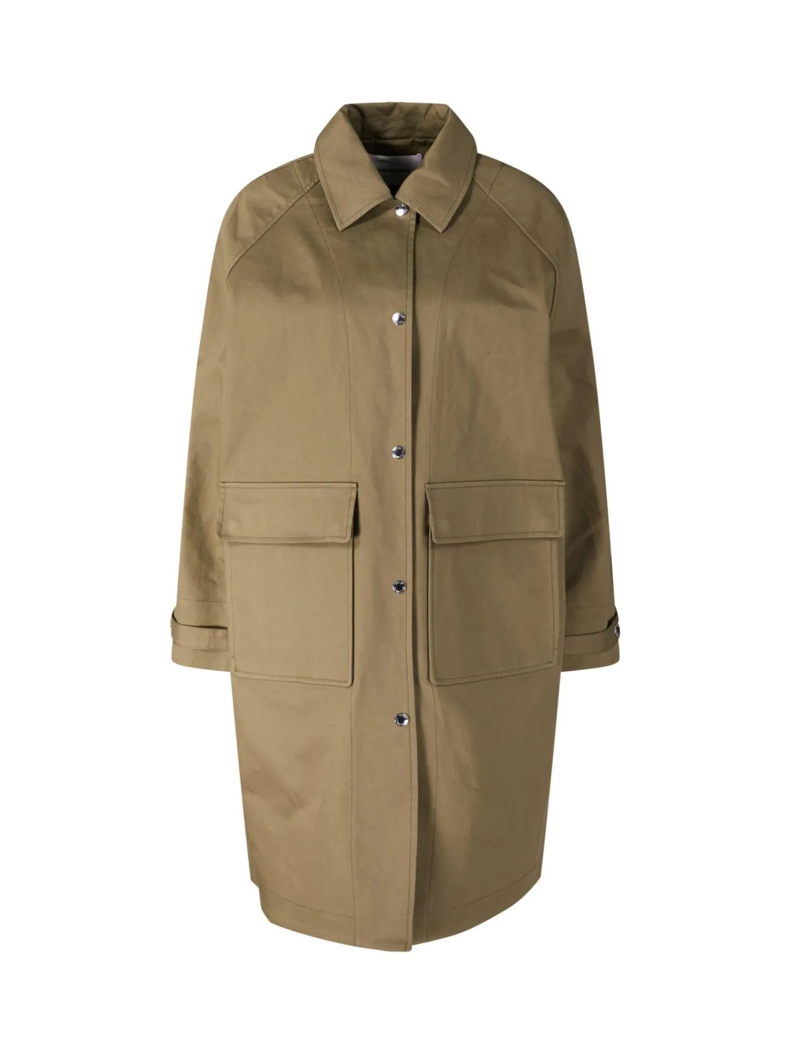 Parka aus Baumwolle Khaki