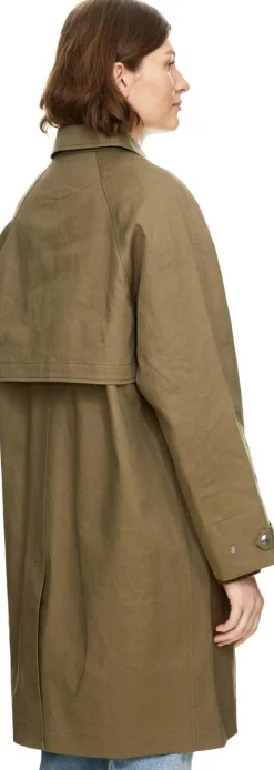 Parka aus Baumwolle Khaki