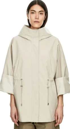 Parka aus Cashmere Waves Crème