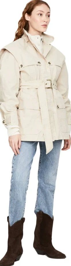 Parka 'Malika' Crème