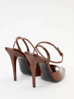 Peep-Toe-Sandalen 'Orhand' Braun