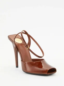 Peep-Toe-Sandalen 'Orhand' Braun
