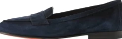 Penny Loafer 'Carla' aus Veloursleder Marineblau