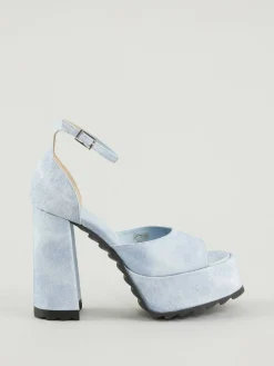 Plateausandaletten '32 Uni' Hellblau