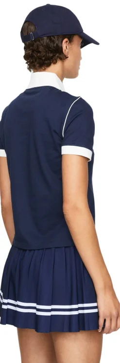 Poloshirt 'Crown 70s Pique' Marineblau