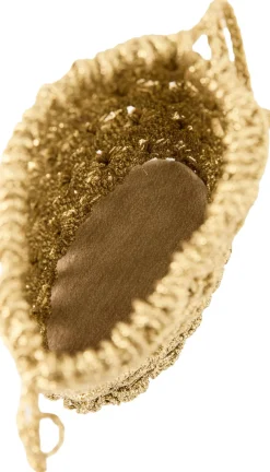 Pouch 'Makramee' aus Sabraseide Gold