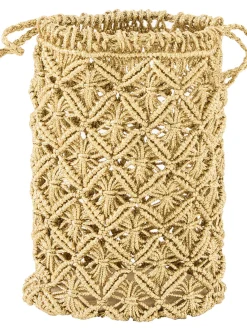 Pouch 'Makramee' aus Sabraseide Gold