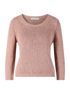 Pullover 'Dilia' aus Seide und Leinen Rosenholz