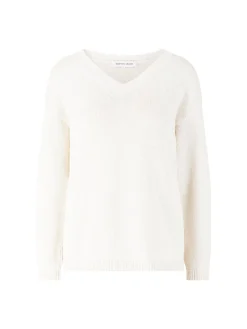 Pullover 'Diona' aus Seide und Leinen Off White