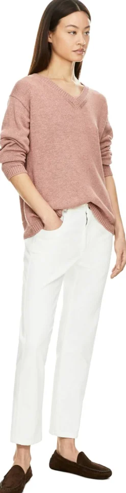 Pullover 'Diona' aus Seide und Leinen Rosenholz