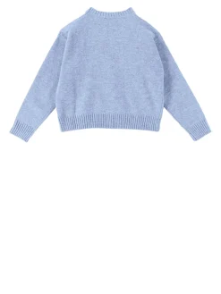 Pullover in Blau mit Animalprint