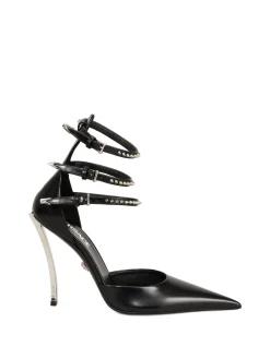 Pumps mit Nieten Schwarz