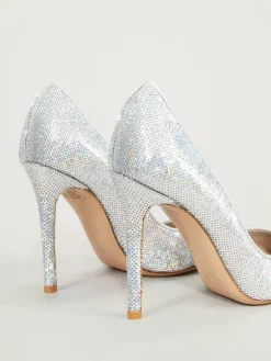Pumps 'Sequin Holgram' Silber