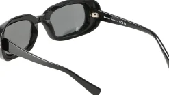 Rechteckige Sonnenbrille Black/Dark Grey