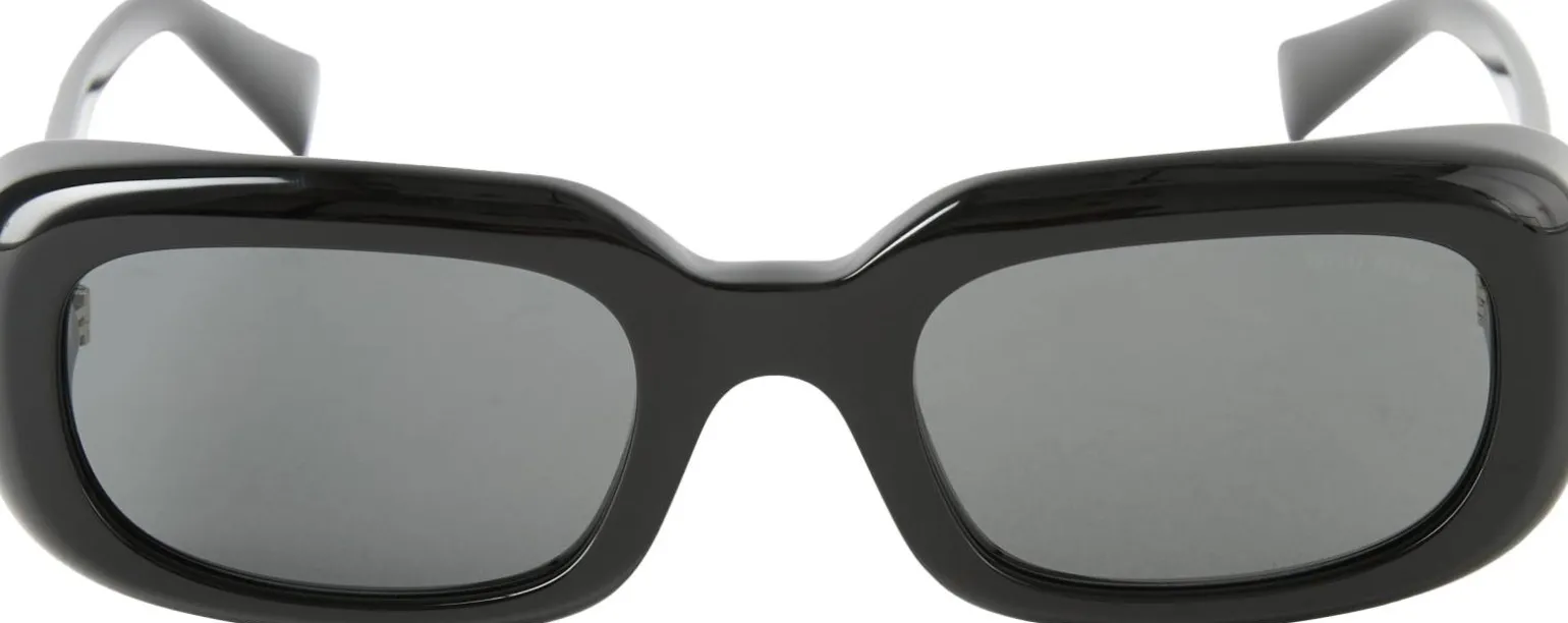 Rechteckige Sonnenbrille Black/Dark Grey