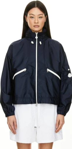 Regenjacke 'Marmacy' mit Kapuze Marineblau