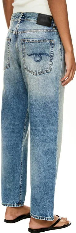 Relaxed-Fit-Jeans 'Boyfriend' Hellblau