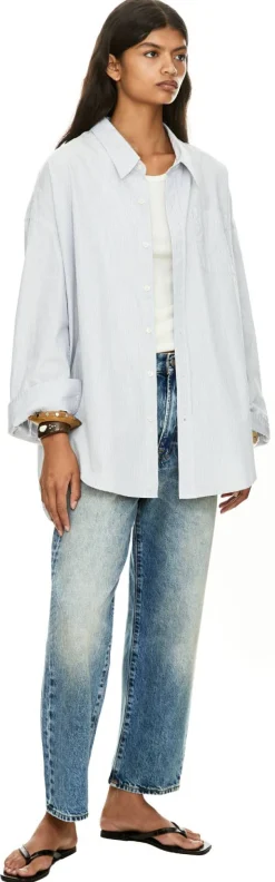 Relaxed-Fit-Jeans 'Boyfriend' Hellblau