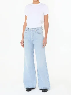Relaxed-Fit-Jeans Hellblau