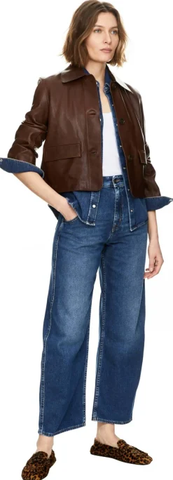 Relaxed-Fit Jeans 'Lila' Dunkelblau