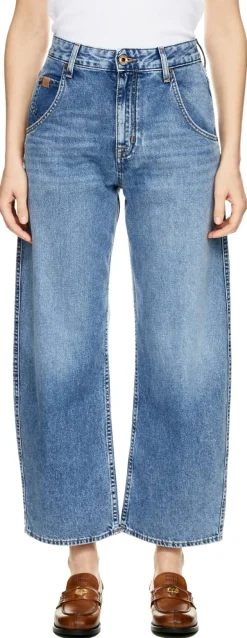Relaxed-Fit Jeans 'Lila' Mittelblau