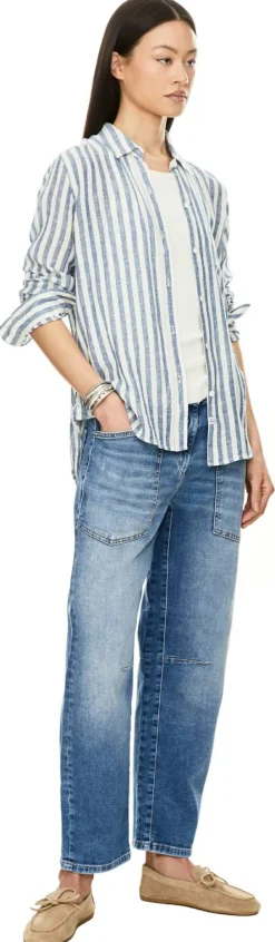 Relaxed-Fit-Jeans 'Ocean' Hellblau
