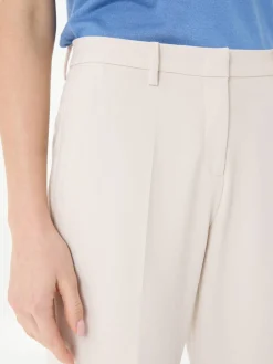 Relaxed-Fit Stoffhose 'Krystal' Crème