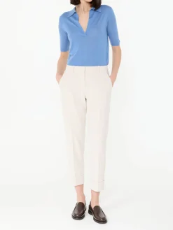 Relaxed-Fit Stoffhose 'Krystal' Crème