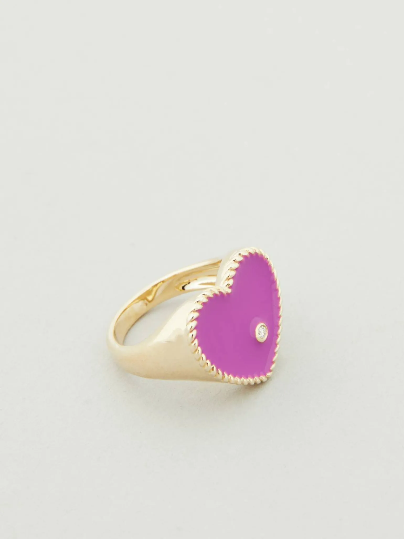 Ring 'Chevaliere Coeur' Violett