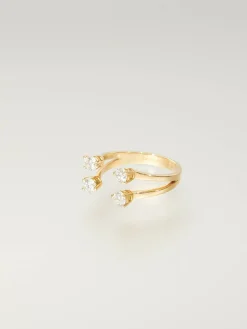 Ring 'Dots' mit Diamanten und Gold