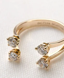 Ring 'Dots' mit Diamanten und Gold