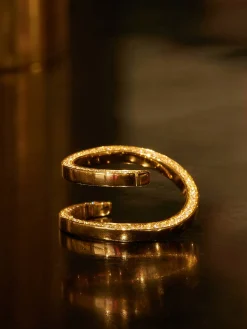 Ring 'Lua Oceane' mit Diamanten Gelbgold
