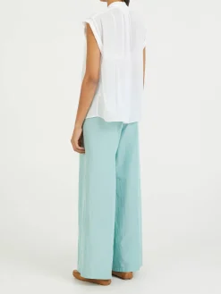 Ärmellose Bluse Weiß