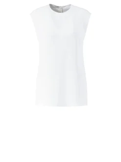 Ärmellose Bluse Weiß