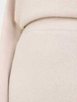 Rock aus Cashmere-Mischung Beige