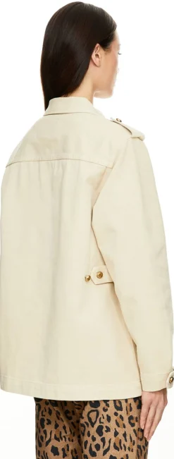 Safari-Jeansjacke 'Sahariana' Crème