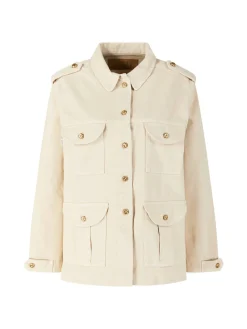 Safari-Jeansjacke 'Sahariana' Crème