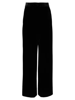 Samthose Marineblau