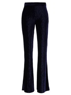 Samthose Marineblau