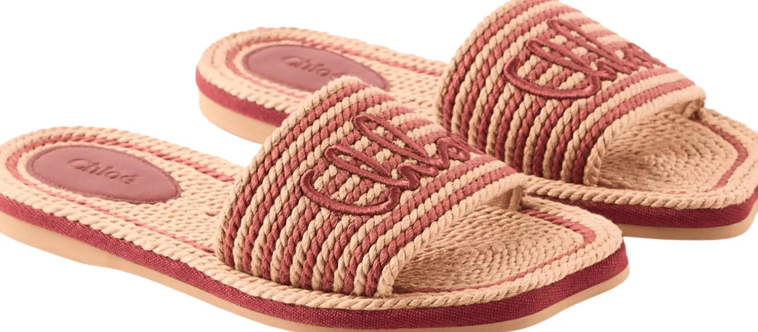 Sandalen aus handgeflochtener Kordel Woodrose