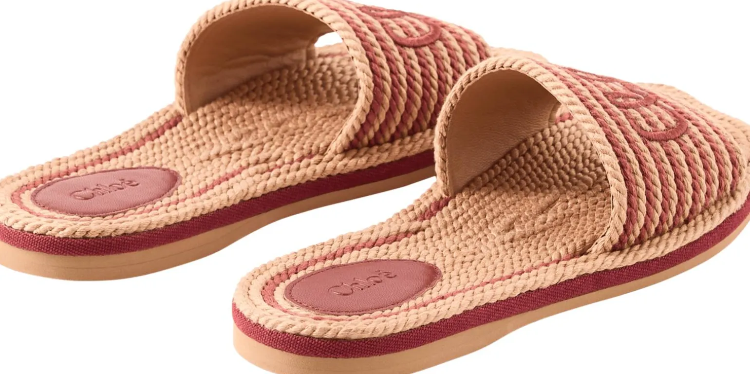 Sandalen aus handgeflochtener Kordel Woodrose
