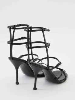 Sandalen mit Riemen Schwarz