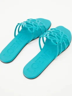 Sandalen Paula's Ibiza 'Petal Anagram' Türkis