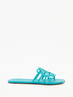 Sandalen Paula's Ibiza 'Petal Anagram' Türkis