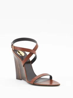 Sandalen 'Salomé' Dunkelbraun