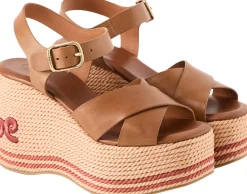 Sandalen 'Sand' mit Keilabsatz Woodrose