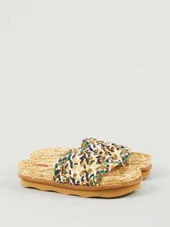 Sandalen 'Wavy' Beige/Multi