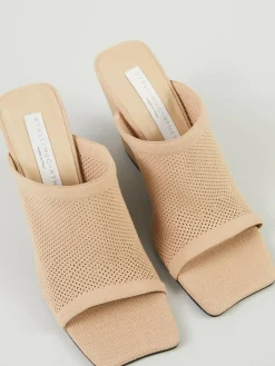 Sandalette 'Mesh Knitted Mat' Beige